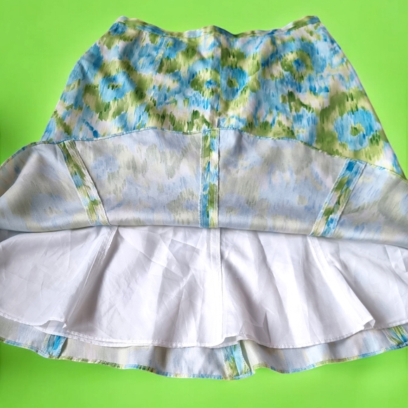 Talbots 100% Silk Vintage A-Line Lined Skirt - Picture 8 of 9